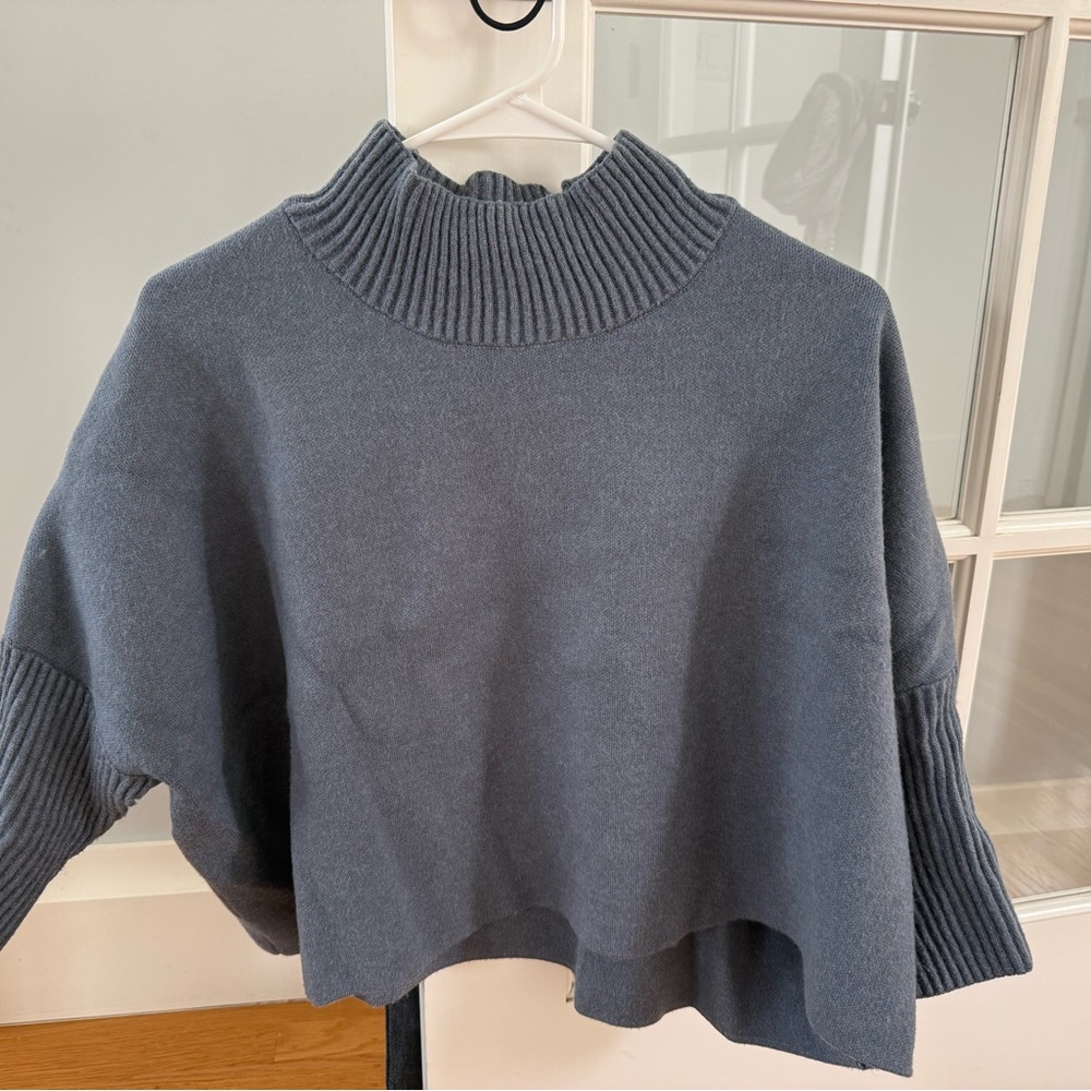 Kerisma Boxy Turtleneck Sweater in Slate Blue